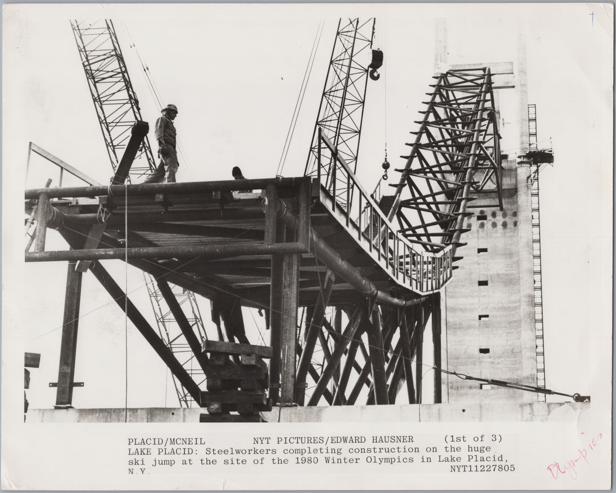 Building the Lake Placid Olympic Ski Jump — front