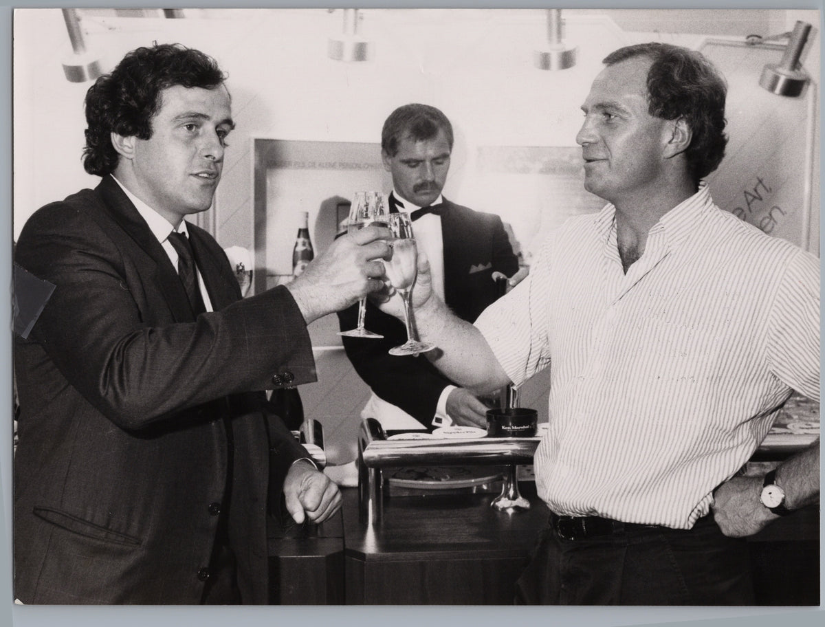 Uli Hoeness and Michel Platini — Munich Gathering — front