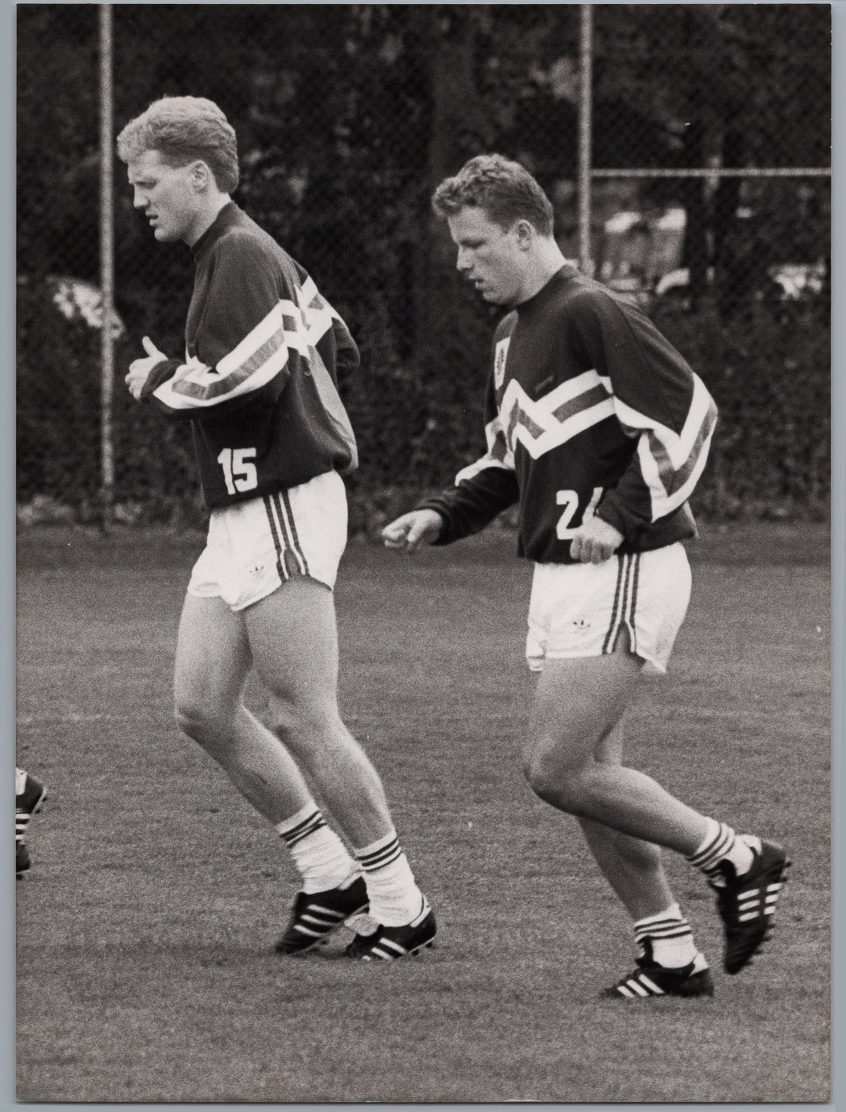 Matthias Sammer and Frank Seifert Training at Stuttgart — front