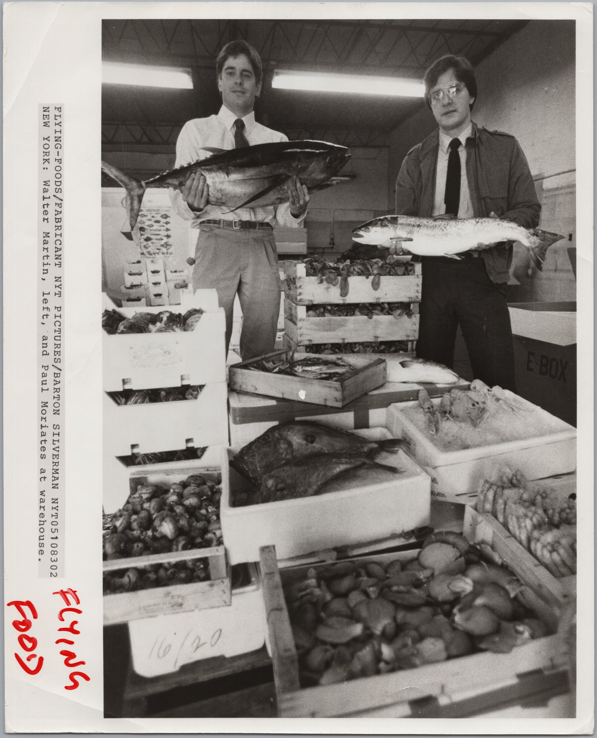 Walter Martin and Paul Moriates — New York Fish Warehouse — front