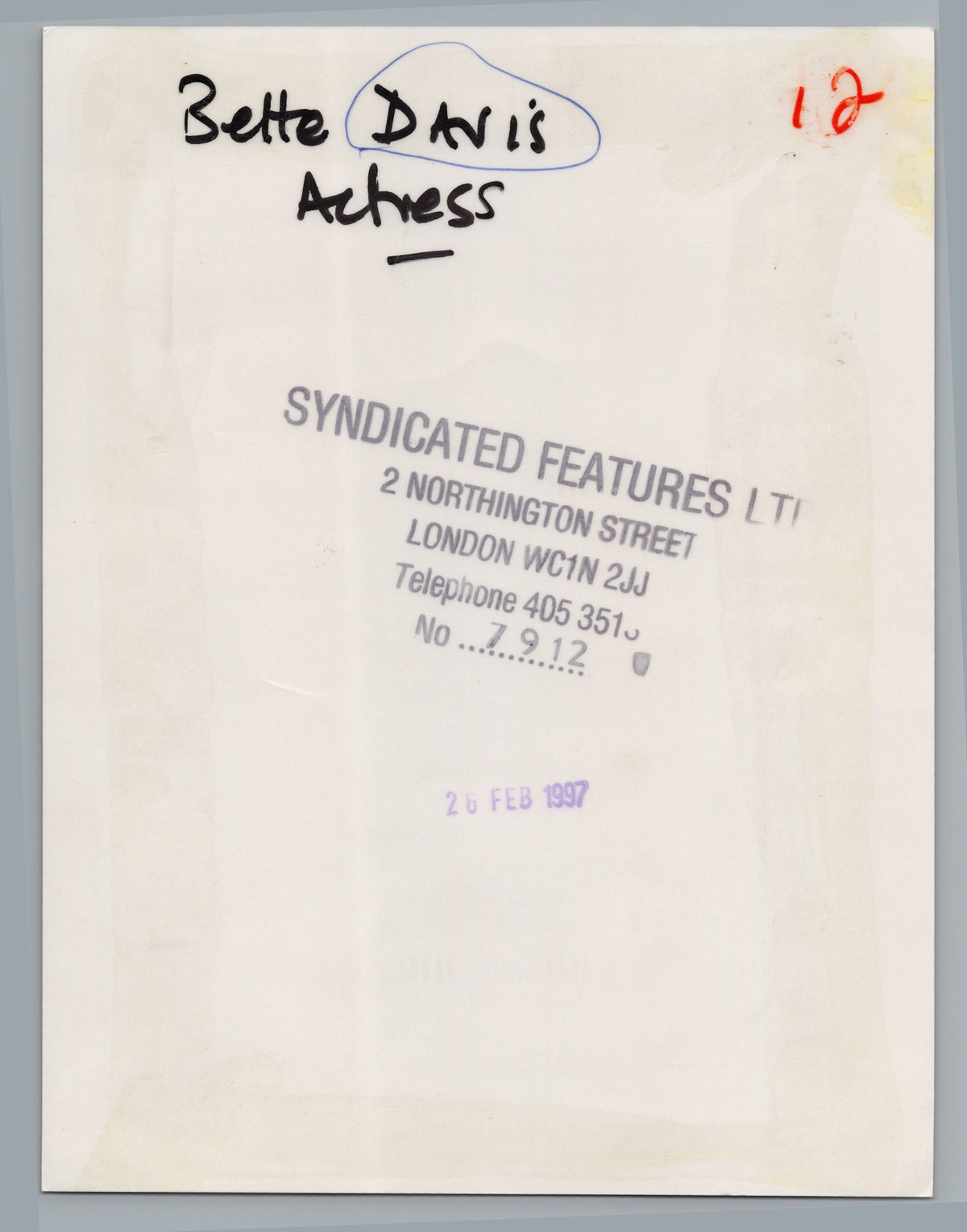 A05076 — reverse and markings