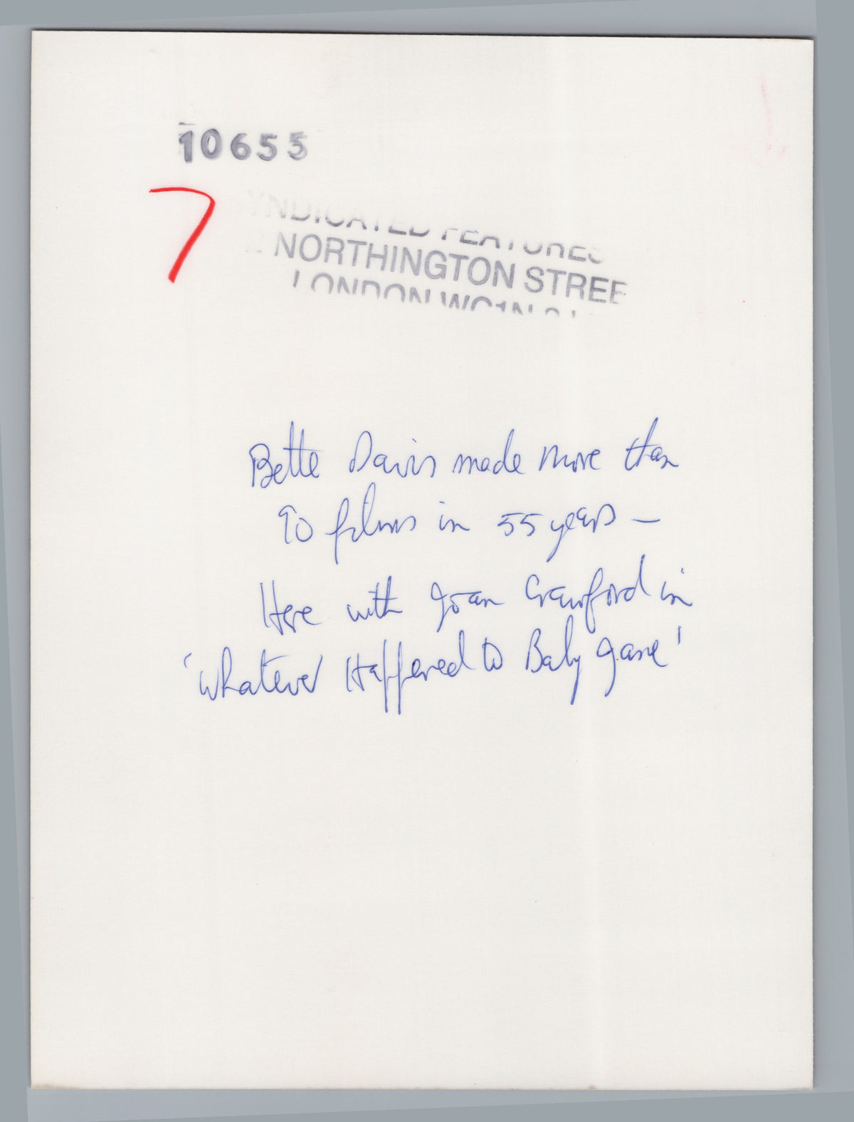 A05079 — reverse and markings